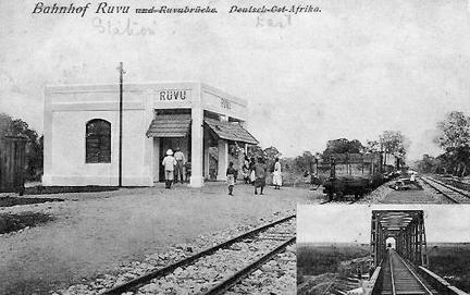 Postcard of Ruvu Station in East Africa in 1916