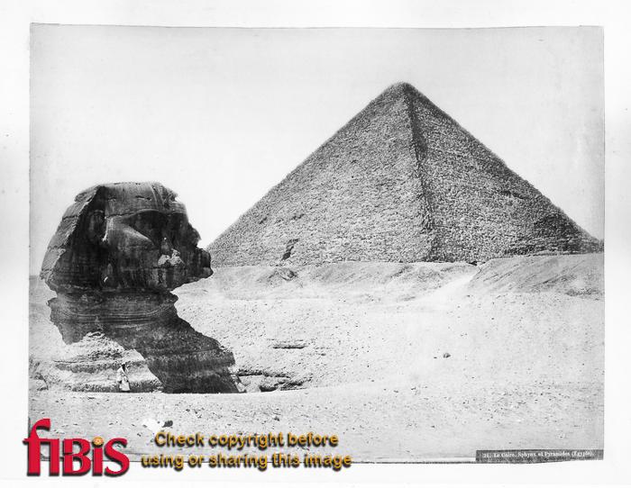 1879 January Egypt - Sphinx and pyramid