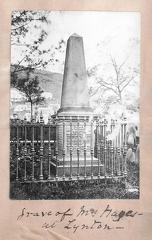 Grave of Mrs Hayes at Lynton