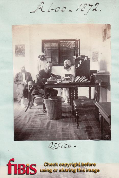 In the office at Aboo 1872