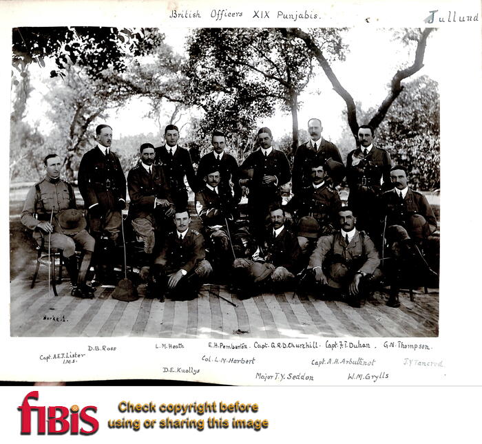 JarrettBlackAlbum049 Jullundur 1907 British Officers XIX Punjabis 1