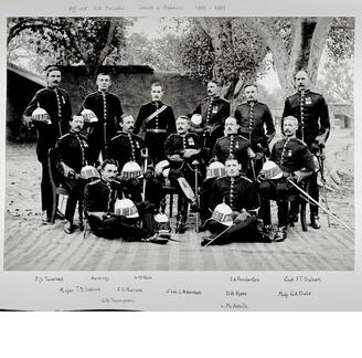 JarrettBlackAlbum051 Officers XIX Punjabis JUBILEE of Regiment 1857 - 1907 1