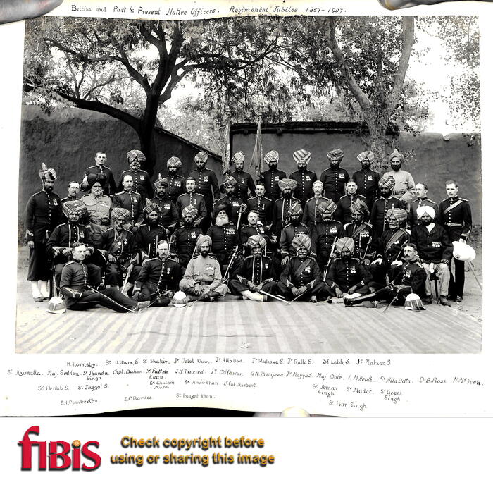 JarrettBlackAlbum053 British and Past &amp; Present Native Officers. Regimental Jubilee 1857-1907 1