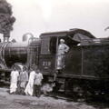 FA3 21 2 1950s Railway staff and engine 