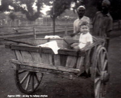 FA3 21 5 1950 Gorakhpur, On way to Station 