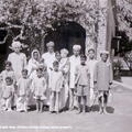 FA8 1954 Servants outside Railway owned property 