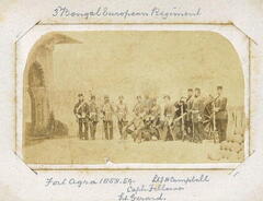 3 Bengal European Regt 1858 Lt H Campbell, Capt Fellowes, Lt Gerard