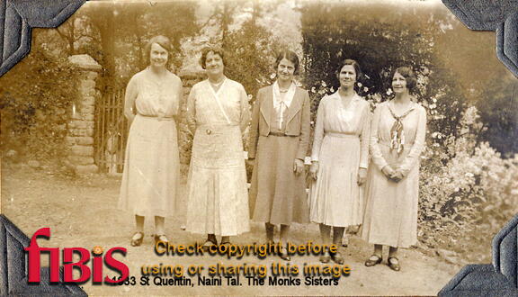 FA2 5 1  1933 Oct St Quentin Naini Tal The Monks Sisters