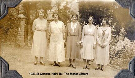 FA2 5 1  1933 Oct St Quentin Naini Tal The Monks Sisters