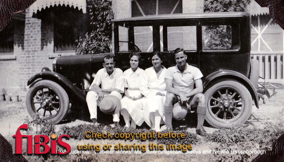 FA2 11 3 1935 Lucknow Webster Monks, Marjorie Chapman, Gladys Lissenborough, Neville Lissenborough