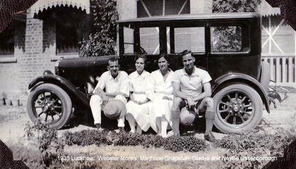 FA2 11 3 1935 Lucknow Webster Monks, Marjorie Chapman, Gladys Lissenborough, Neville Lissenborough