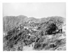1890 approx Road and village in the mountains
