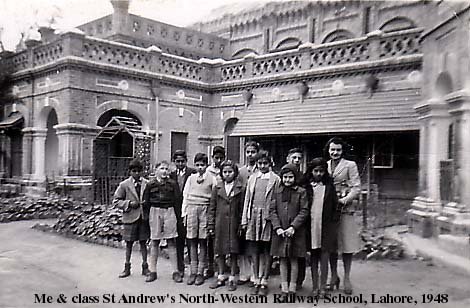 St Andrews Railway School, Lahore, 1948